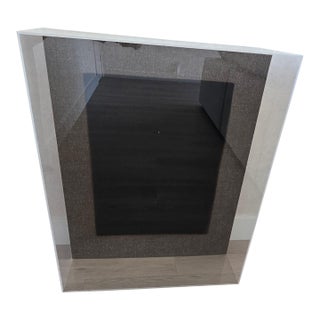 Vintage Large Lucite Box Frame for Art For Sale