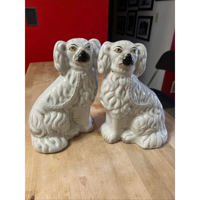 Pair of Antique Decorated Staffordshire Dogs, Circa 1860's For Sale - Image 15 of 15