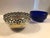 English 1940s English Silver Serving Bowl With Cobalt Glass Insert For Sale - Image 3 of 8