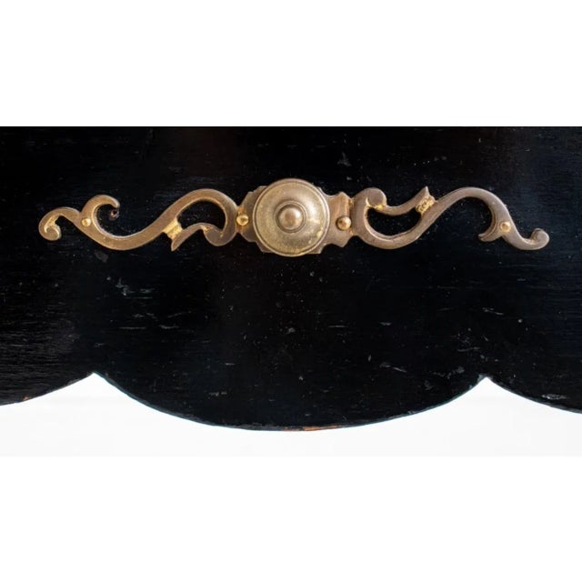 Late 19th Century French Louis XV Inlaid & Ebonised Game Table, 19Th C For Sale - Image 5 of 12