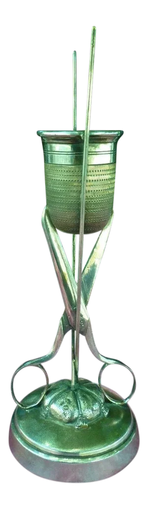 Late 19th Century Antique James Tufts Silverplate Pincushion Model