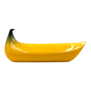 Yellow Banana Ceramic Sculpture, Zanolli Nove Italy, Ca. 1970