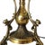 Brass 1970s Large Queen Anne Brass Patinaed Candle Stick Table Lamp For Sale - Image 8 of 8