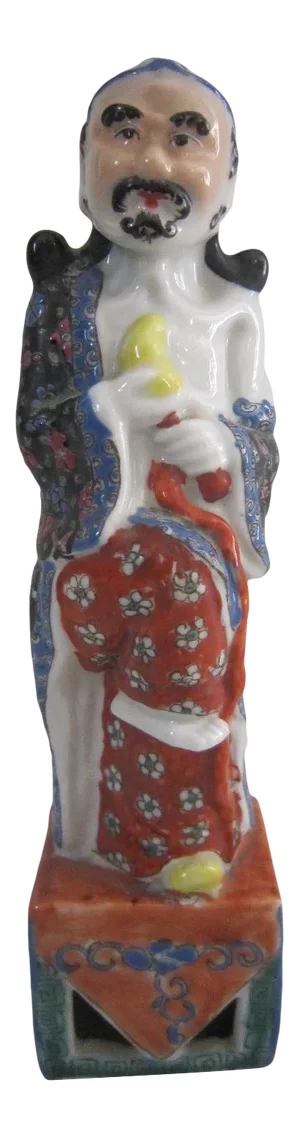 1930s Famille Rose Chinese Export Figure