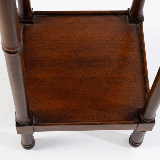 Brandt Vintage Brandt Cherry Faux Bamboo 3 Tier Etargere For Sale - Image 4 of 12