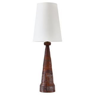 Art Nouveau Ceramic Table Lamp from Hans Henrik Petersen Hpk, Denmark, 1930s For Sale