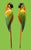 Impressive and surprising pair of macaws made in fiberglass in the 70's, in Italy. These sculptures have been conceived to...