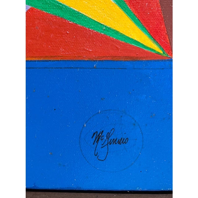 Christine McGinnis, 2002 Vibrant Elephants Oil on Canvas Painting Christine McGinnis Surrealism Art, 2002 For Sale - Image 4 of 6