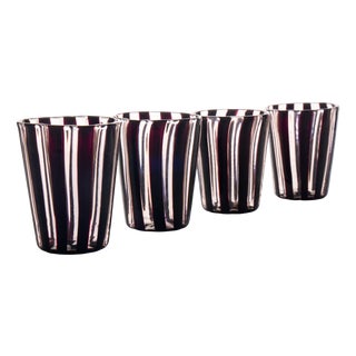 Glasses by Iskra for Angelo Ballarin, Set of 4 For Sale