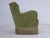 Green Danish Armchair in Green Furniture Velour, 1960s For Sale - Image 8 of 18
