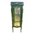 Baroque Style Green Glass Cabinet Vitrine For Sale