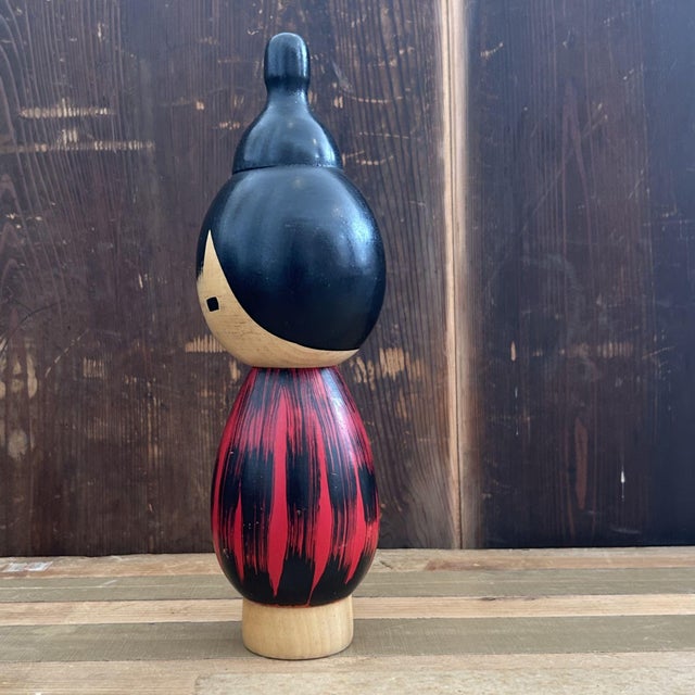 Beige Vintage Sosaku Kokeshi Yukake by Hideo Ishihara, 1960s For Sale - Image 8 of 11