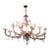 1970s Palace-Size, Murano (Venetian) Glass Chandelier — 12 Twisted Arms, 2 Tiers, Oval Form, Italian Import For Sale