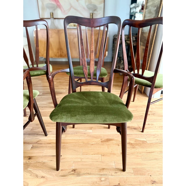 1960s Niels Koefoed Rosewood "Ingrid" Dining Chairs - Set of 6 For Sale - Image 10 of 16