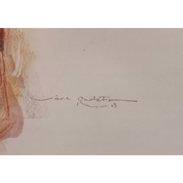2010s Play by Jane Radstrom | Pastel on paper of a seated woman in a bikini with glasses. For Sale - Image 5 of 5