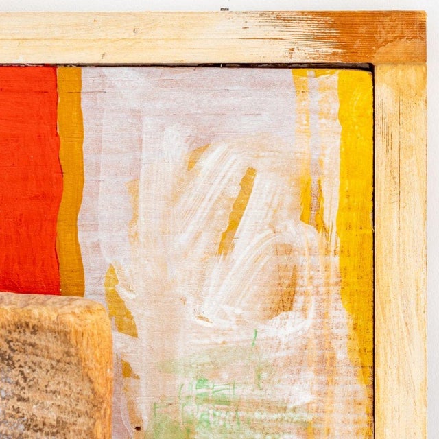 1990s Uri Shulevitz Wood and Paint Collage Sculpture For Sale - Image 5 of 6
