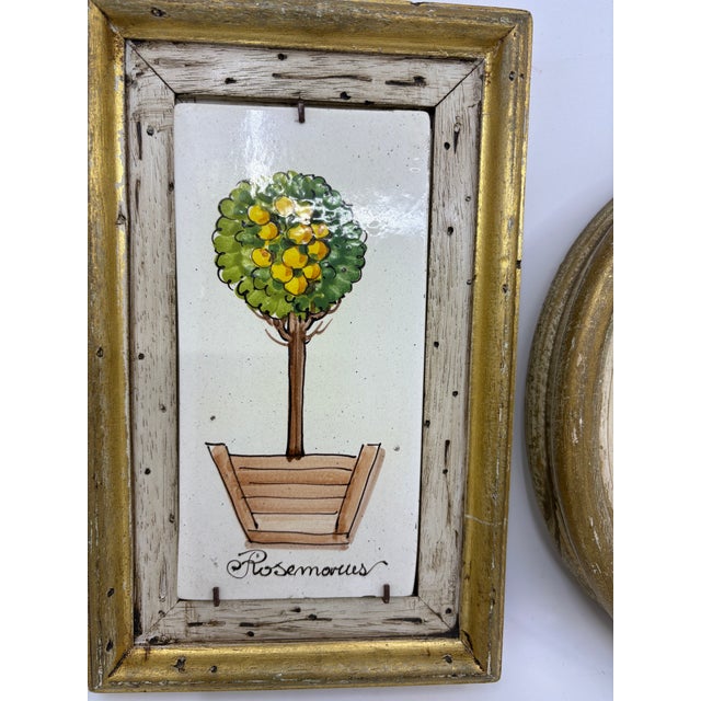 Vintage French Style Topiary Framed Wall Art - A Set of 3 For Sale - Image 4 of 9