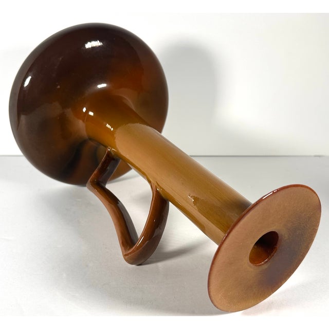 Clement Massier Golfe Juan Art Pottery Chamberstick c.1900 For Sale - Image 9 of 18