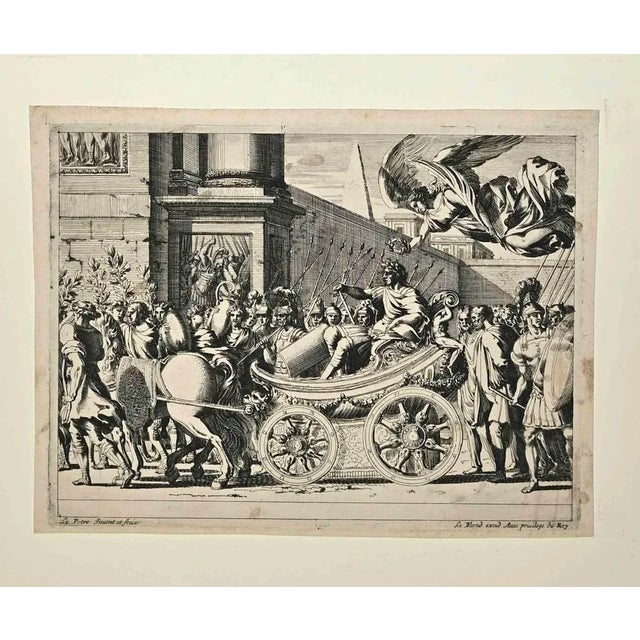 Jean Lepautre, Julius Caesar Victorious, Etching, Late 17th Century For Sale - Image 3 of 3
