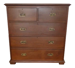 19th Century English Two Part Campaign Chest