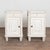 Gustavian (Swedish) Early 20th Century Swedish White Nightstands, Pair For Sale - Image 3 of 12