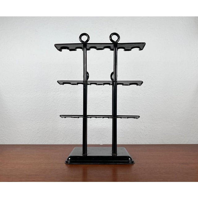 Mid-Century German Metal Office Rubber Stamp Holder and 3 Stamps, 1960s, Set of 4 For Sale - Image 11 of 18