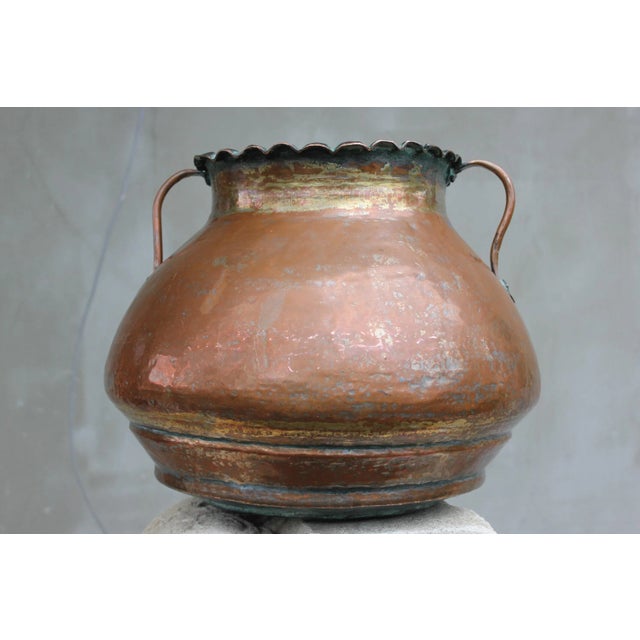 Large Vintage Copper Cauldron, 1920s For Sale - Image 10 of 10
