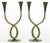Mid-Century Modern Rena Rosenthal Brass Double Arm Candelabra For Sale - Image 3 of 11