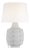 Thomas O'Brien by Visual Comfort Signature Orly Large Table Lamp in Plaster White with Linen Shade For Sale