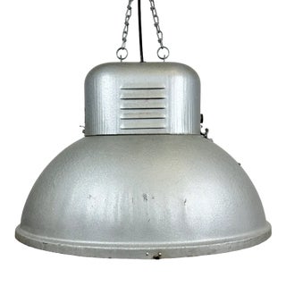 Large Oval Industrial Polish Factory Pendant Lamp from Predom Mesko, 1960s For Sale