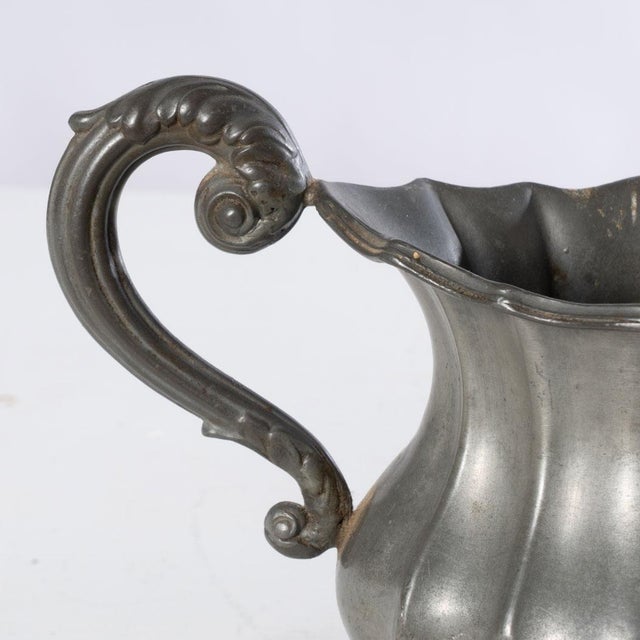 1830's Dixon & Son Pewter Coffee Pot, Creamer and Sugar For Sale - Image 11 of 18