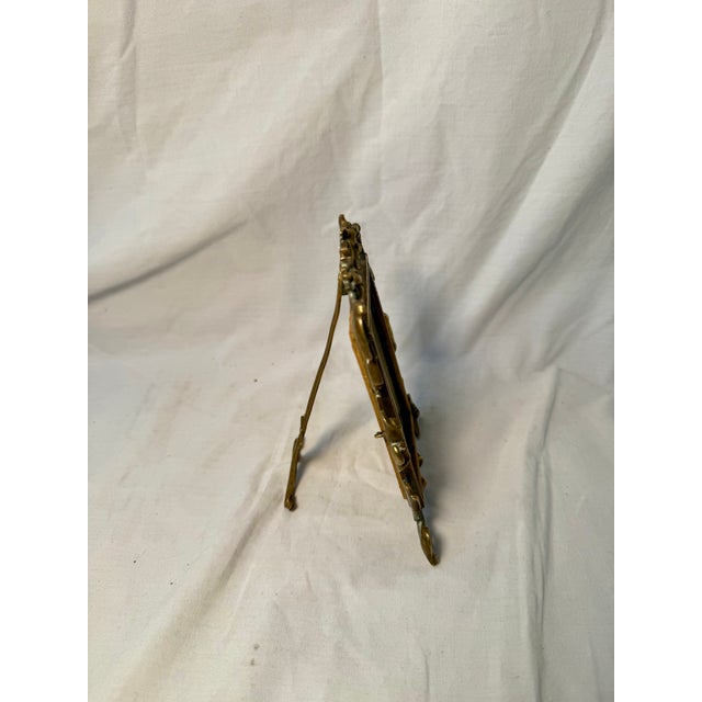 Late 19th Century French, Antique, Art Nouveau Brass Frame For Sale - Image 5 of 8