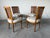 Vintage French Louis XVI Style Cane Back Dining Chairs – Set of 4 For Sale - Image 4 of 12