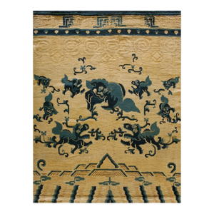 Antique Chinese Ningxia Rug 4' 4'' x5' 8''