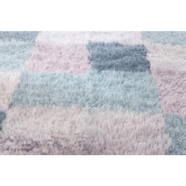 Modern Swedish-Inspired Rya Pile Wool Rug by Doris Leslie Blau. Size: 2'10" × 7'3" (86 × 220 cm). This captivating modern...