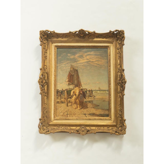 Peter Pulm, Düsseldorf School Scene, Oil Painting, Framed For Sale - Image 7 of 8