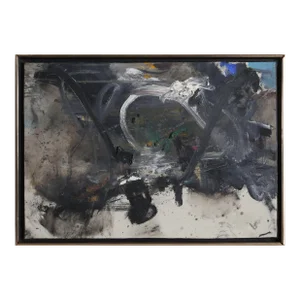 Jerrold Davis, Black Abstract, Painting