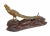 Japanese Large Bronze Sculptural Ornament Okimono Meiji Period Pheasant Wood Base Signed Character Mark For Sale - Image 3 of 7