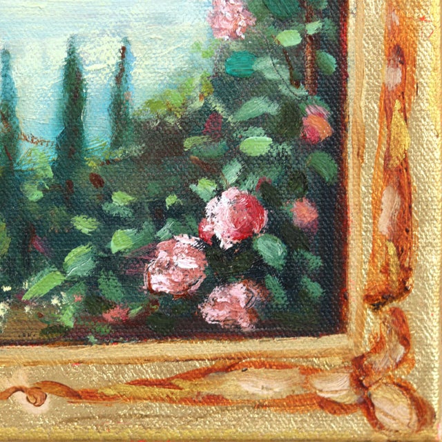 2020s A Land From Long Ago - Colorful Landscape Still Life Oil Painting on Canvas Original Artwork by Michaela Jean For Sale - Image 5 of 9