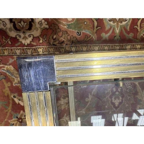 Metal Coffee Table in Chromed Metal and Glass, 1970s For Sale - Image 7 of 8