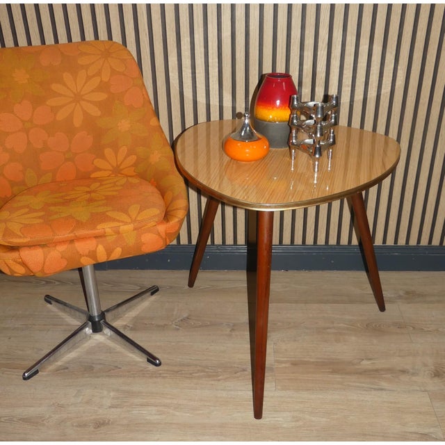 Brown Vintage Cocktail Table, 1960s For Sale - Image 8 of 9