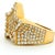 1990s Italian Diamond Star Cocktail Ring in 18k Yellow Gold, Size 7 For Sale In Miami - Image 6 of 17