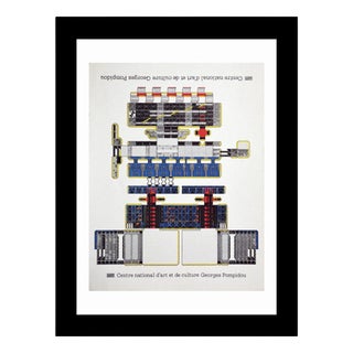 Georges Pompidou Center Poster by Vincent B. C., 1977 For Sale