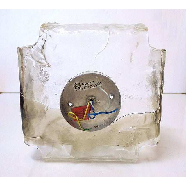 Wall Sconce in Amber Murano Glass & Chrome, 1960s, Austria For Sale - Image 4 of 6