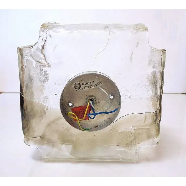 Wall Sconce in Amber Murano Glass and Chrome, Austria, 1960s For Sale - Image 4 of 6