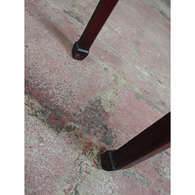 Wood Vintage Chinese Hand Carved Redwood Stand For Sale - Image 7 of 10