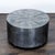 This is a drum table with hand cut resin veneer in clear with silvering. Brand: Oly Studio. Original Price: $3000....