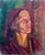 1970s Oil Painting: Ukrainian Grandmother Portrait, Socialist Realism Art For Sale