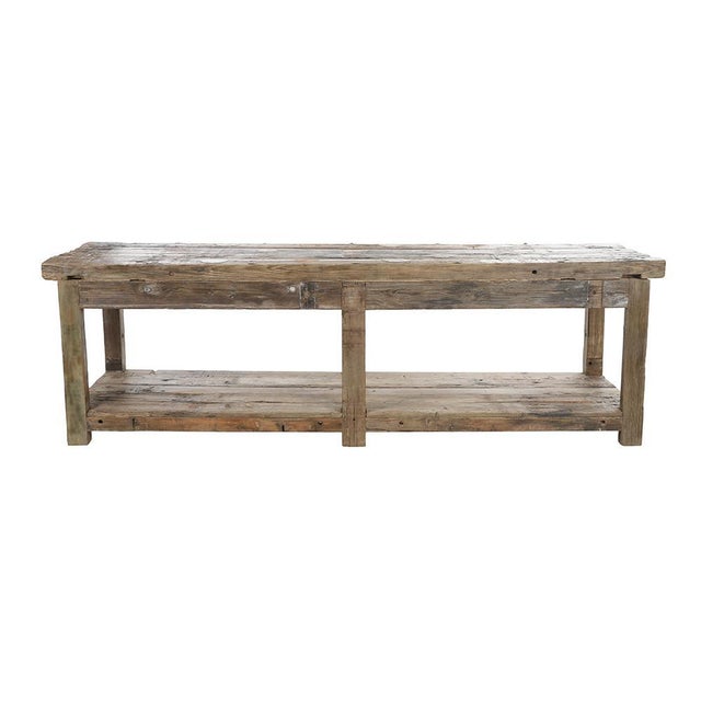 Vintage Brown Teak Table, in Good conditions. Designed before 1890 This piece is designed in the style of the selected...