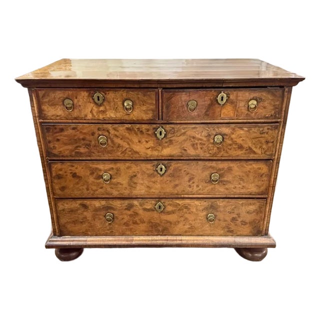 English William and Mary Walnut Chest For Sale